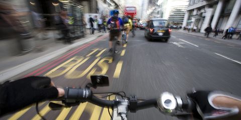 Cyclist Camera Footage
