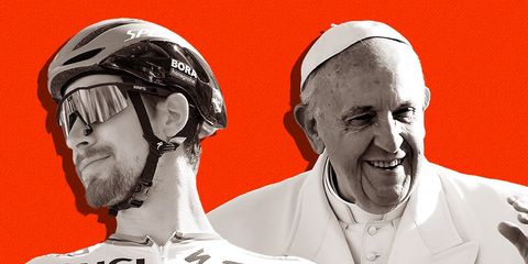 Peter Sagan Gifts Pope Francis Bicycle