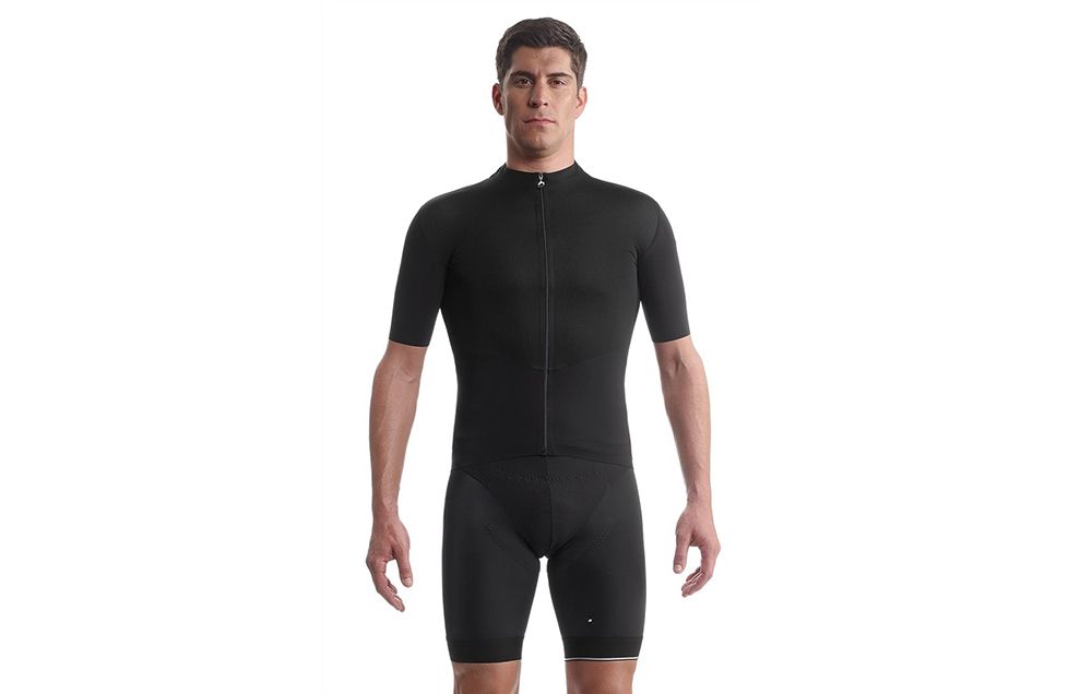 all black cycling jersey