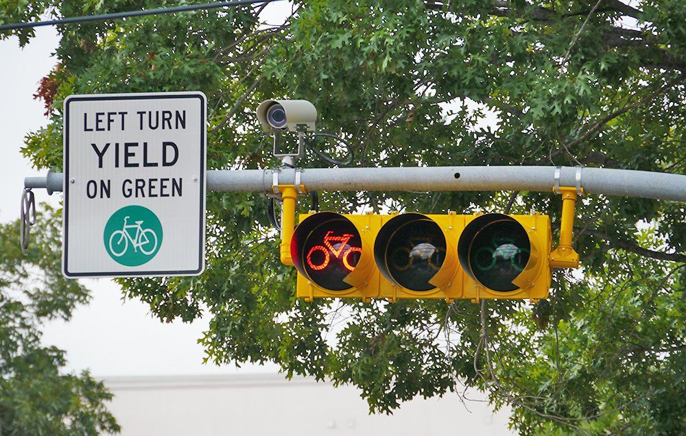 green bike light