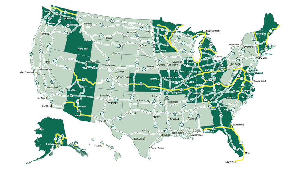 cross country bike routes