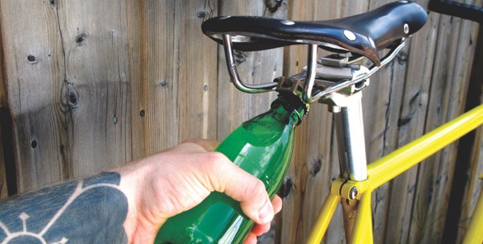 bicycle beer holder