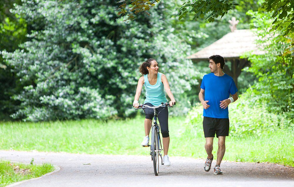 running and cycling