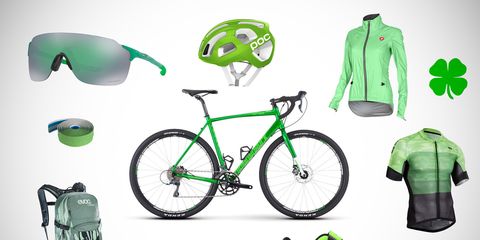 green bike accessories