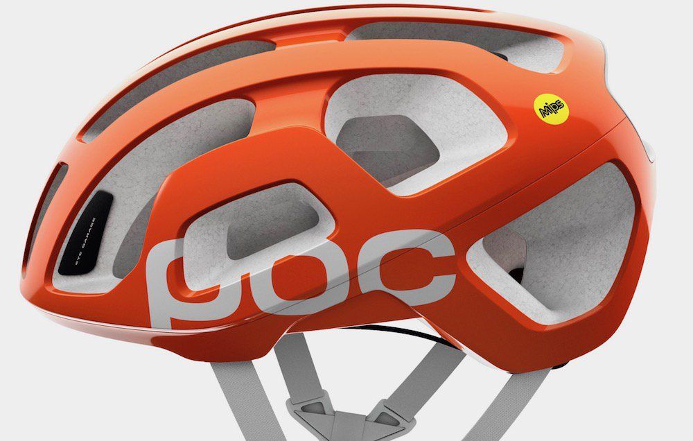 orange bicycle helmet