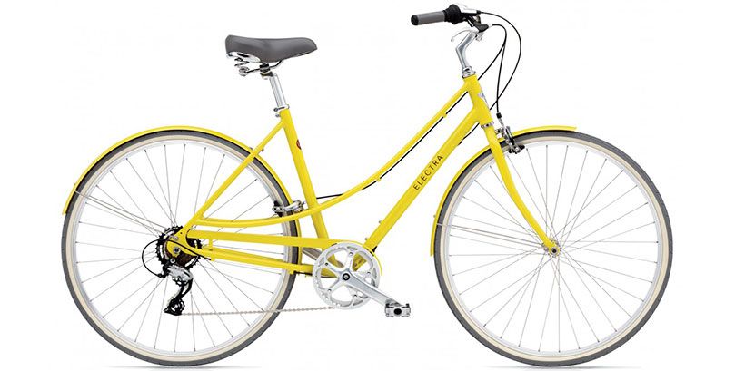 yellow womens bicycle