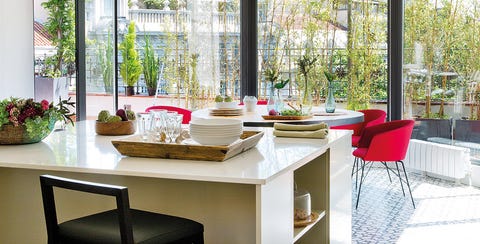 Cocina con office acristalado cocina con office acristalado