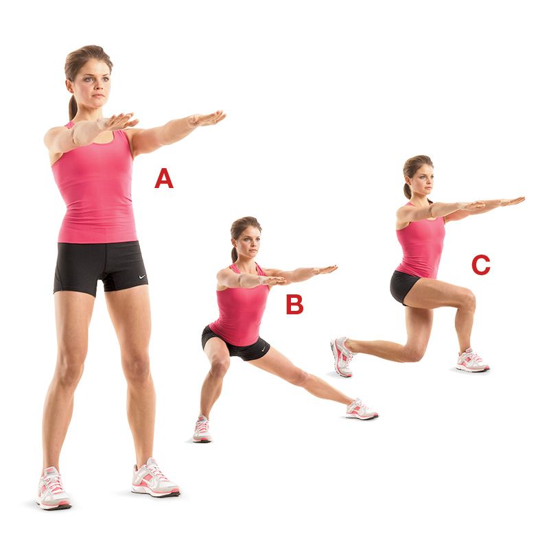 9. Side Lunge Untuk Crossover Lunge Combo.