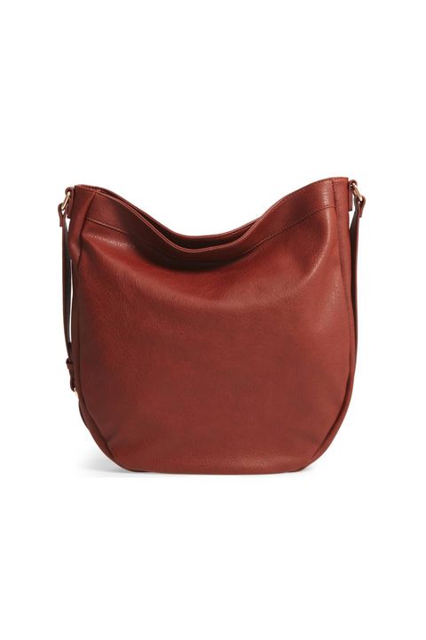 Bag, Handbag, Leather, Brown, Tan, Red, Shoulder bag, Product, Fashion accessory, Hobo bag, 