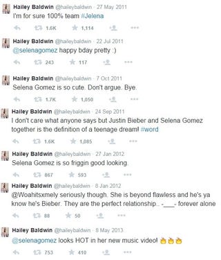 Hailey Baldwin Followed Then Unfollowed Selena Gomez