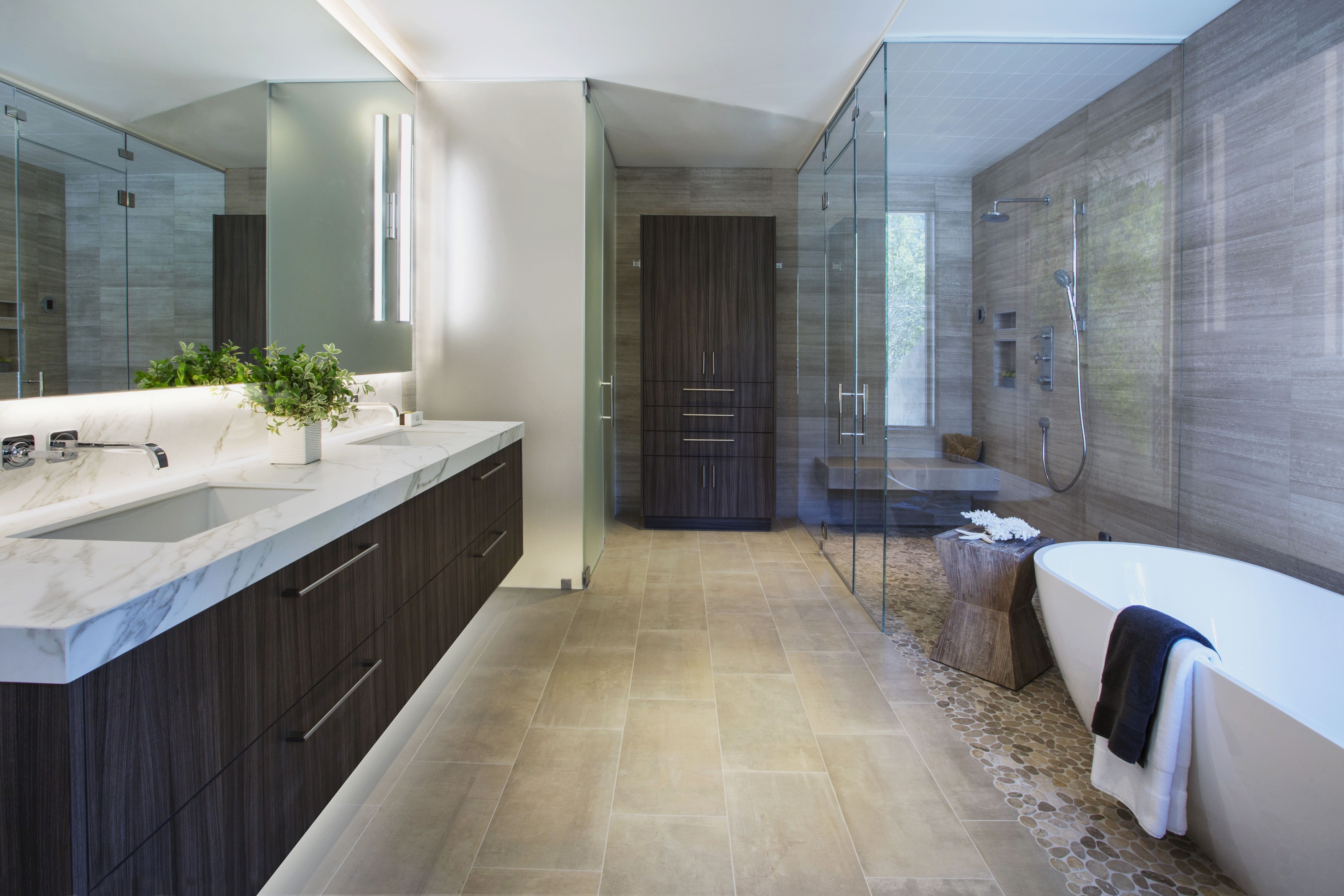 Chic Bathrooms With Floating Vanities, Contemporary Floating Vanity Sink