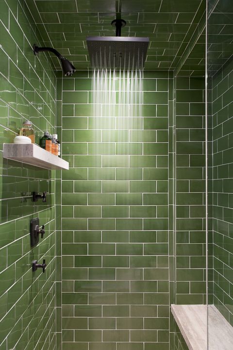 Blue And Green Tiled Bathrooms, Green Bathroom Tile