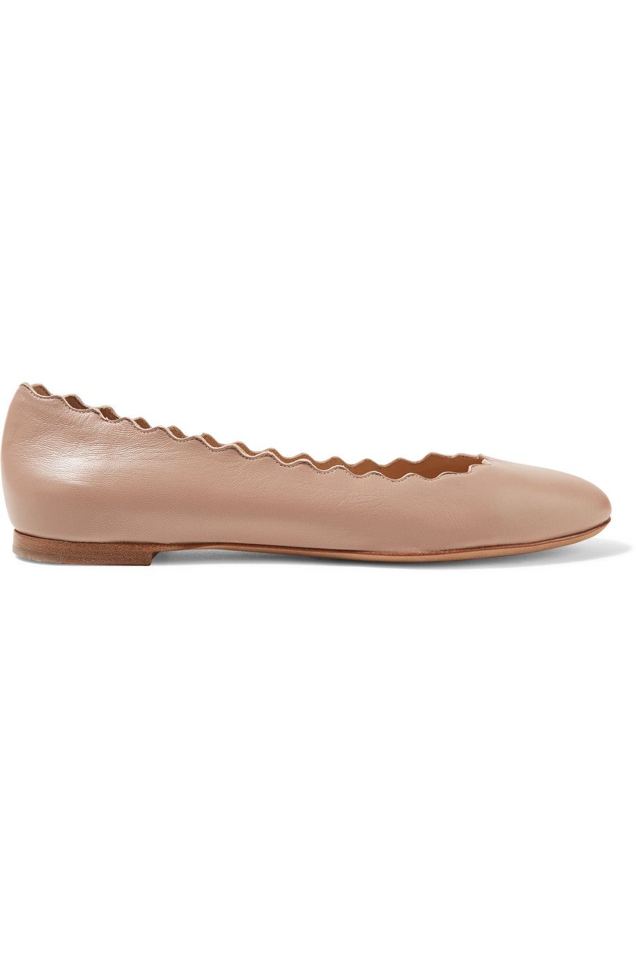 beige ballet flat shoes