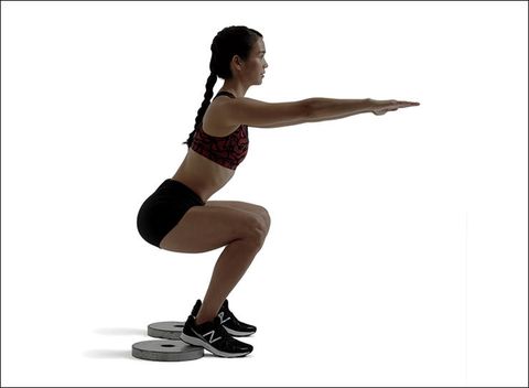 Image result for heel elevated goblet squat
