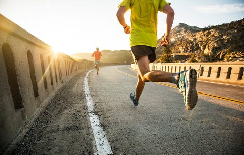 Runners training
