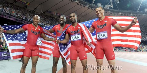 U.S. men's 4 x 100 2012 Olympic team