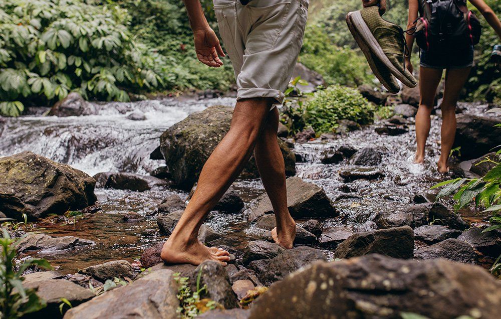 barefoot trail running