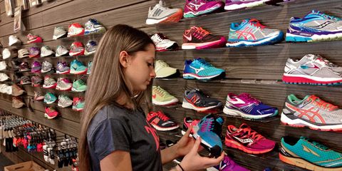 Specialty running shoe store