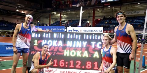 4x1 mile relay world record