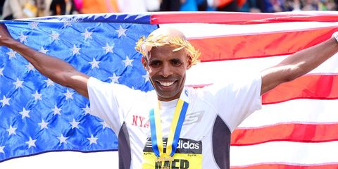 Meb wins 2014 Boston Marathon