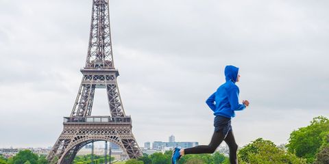 A runner in France