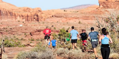 Moab Trail Marathon Group Shot - Credit Hunter Imagery