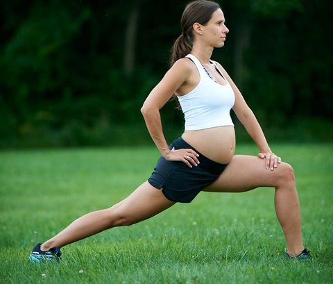 pregnant runner