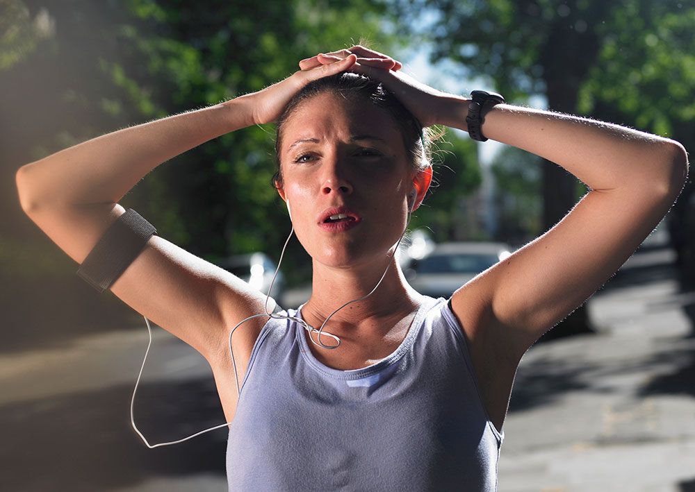sweat running