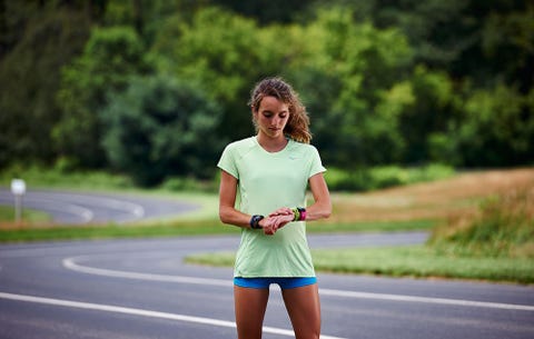 woman checking her watch