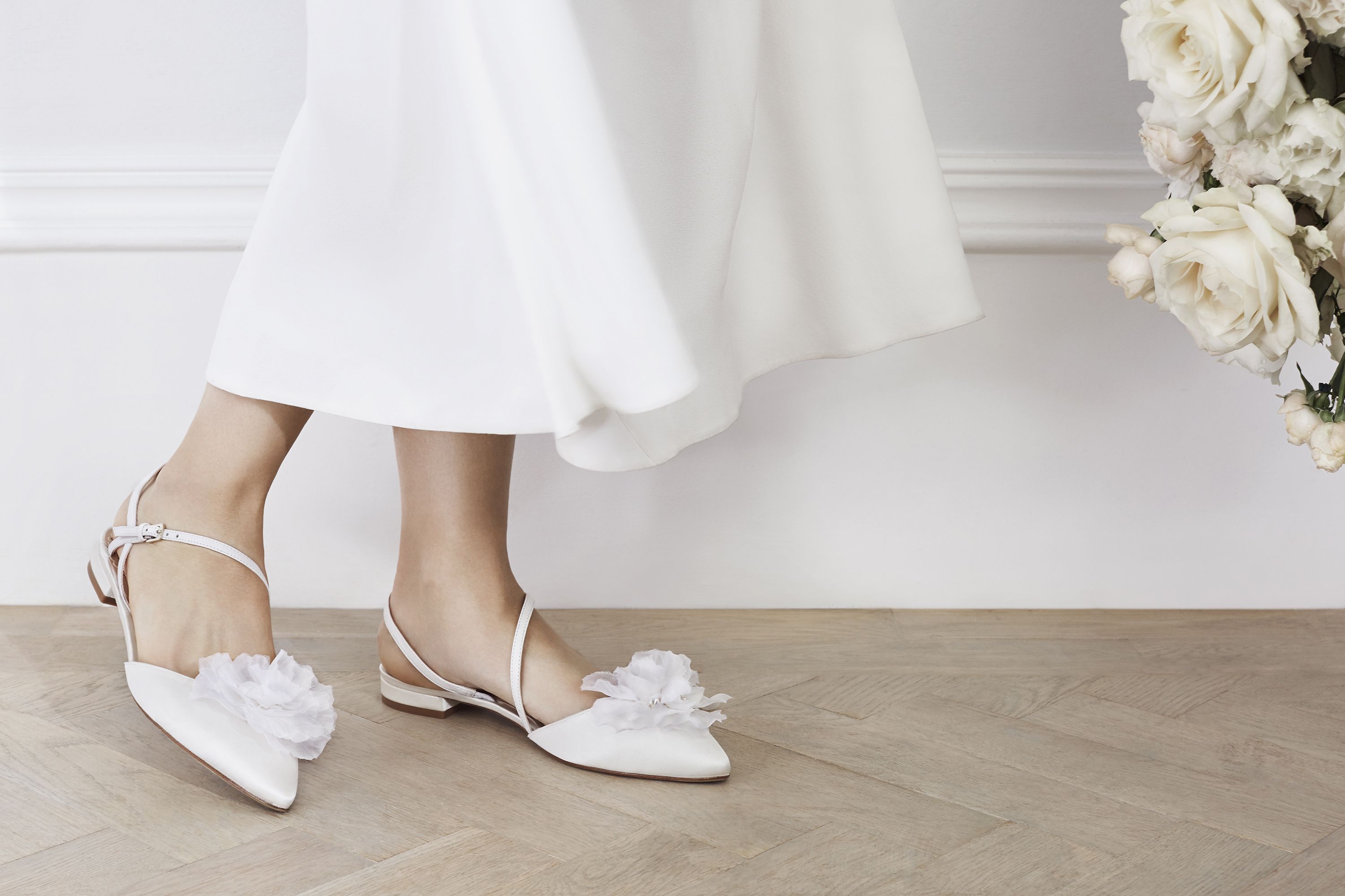 Туфли для свадьбы без каблука