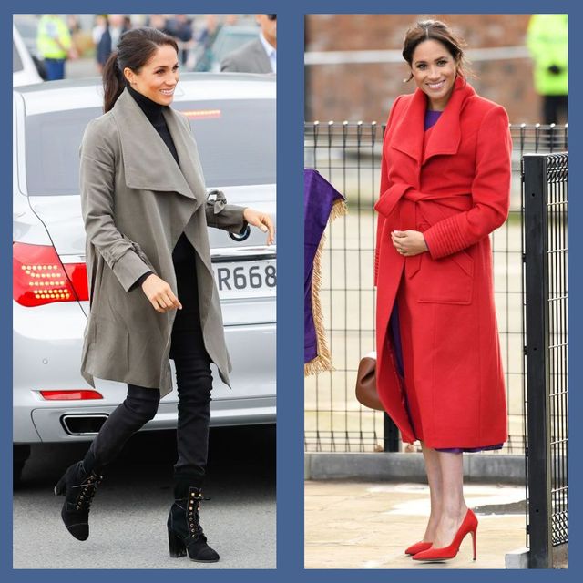 11 times meghan markle looked stunning in a wrap coat