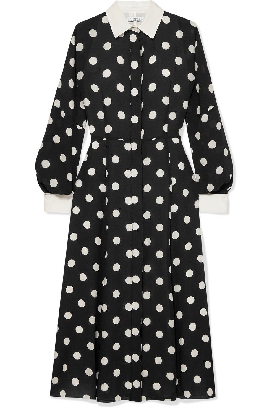 andrew gn polka dot dress