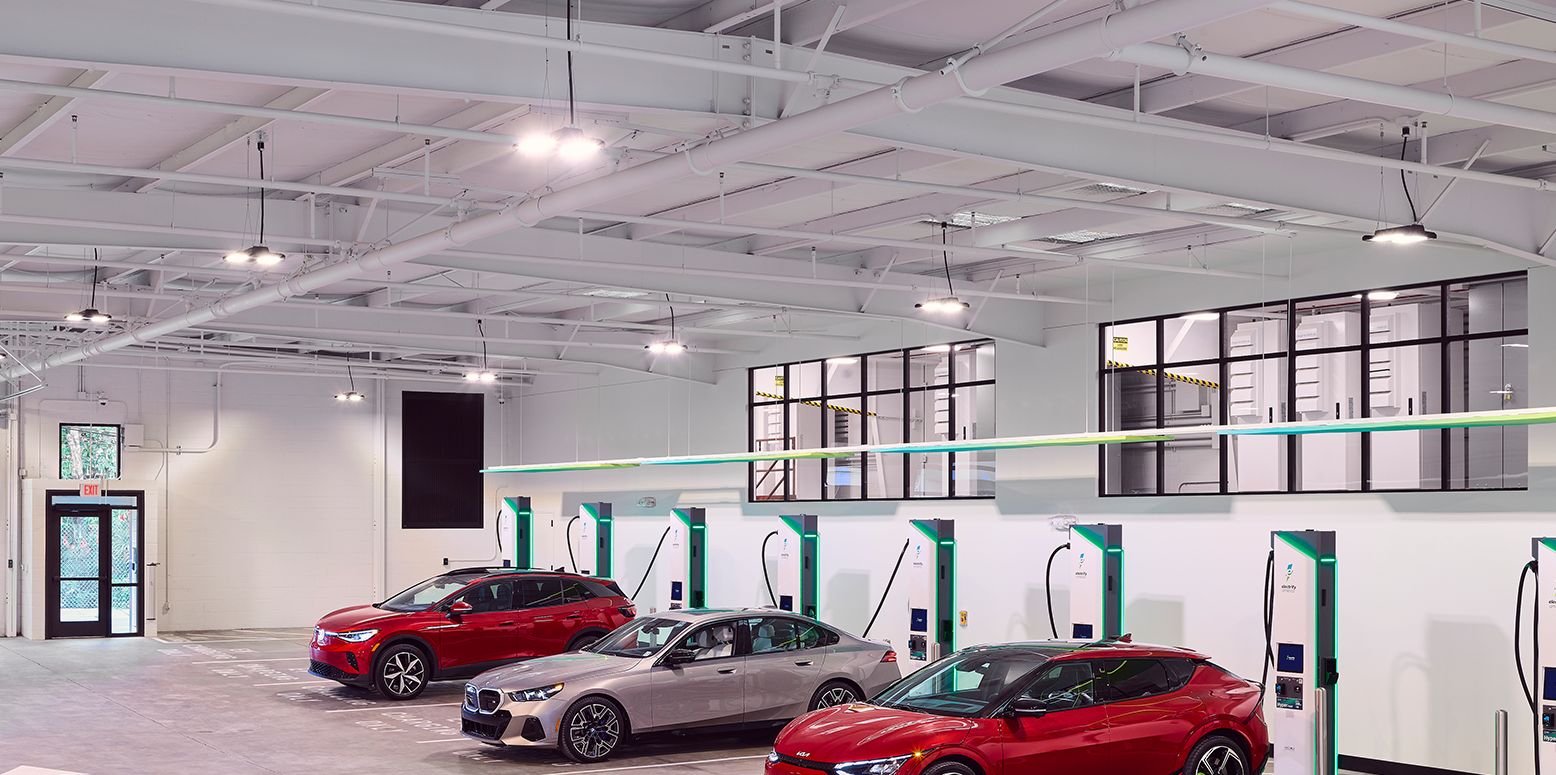 This EV Charging Hub with a Lounge, WiFi, and Snacks Is a First