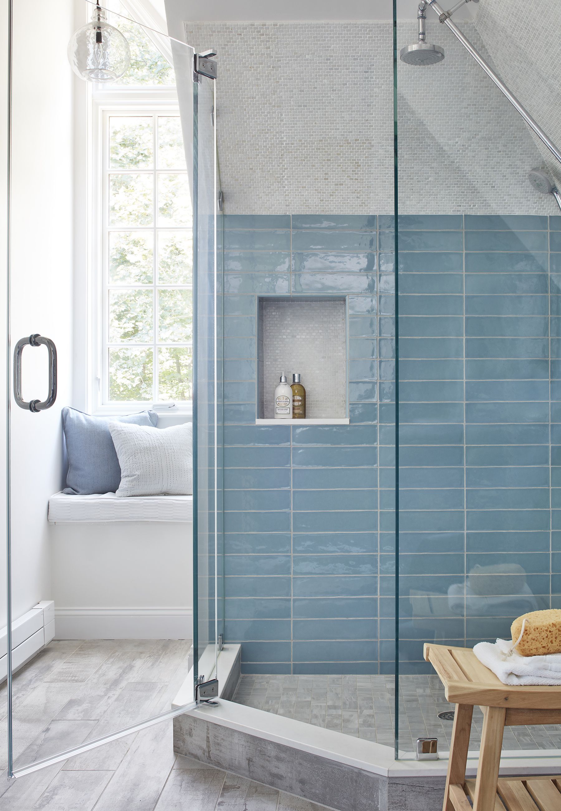 24 Creative Blue And Green Tiled Bathrooms Best Tiled Bathroom Ideas