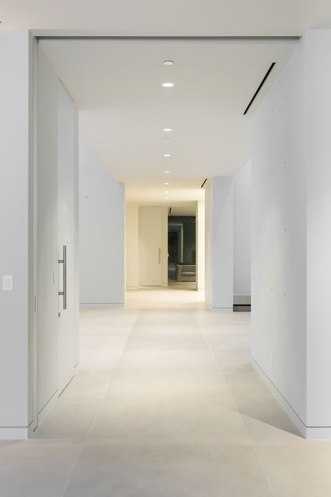 White, Ceiling, Floor, Architecture, Room, Building, Line, Interior design, Daylighting, House, 