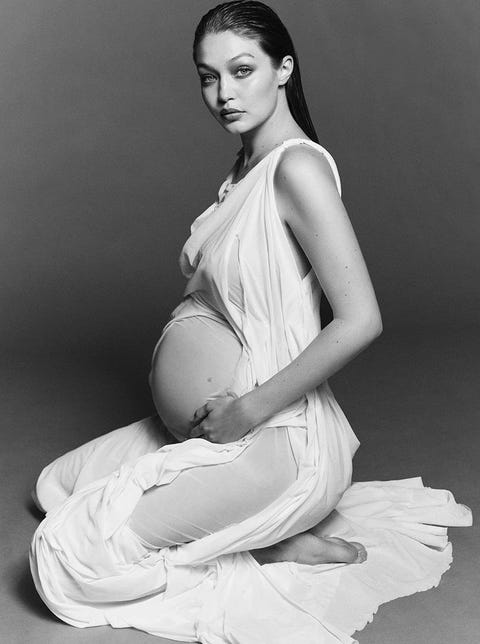 Gigi Hadid Baby Bump - Gigi Hadid Flaunts Baby Bump in a Series of Pregnancy  Portraits