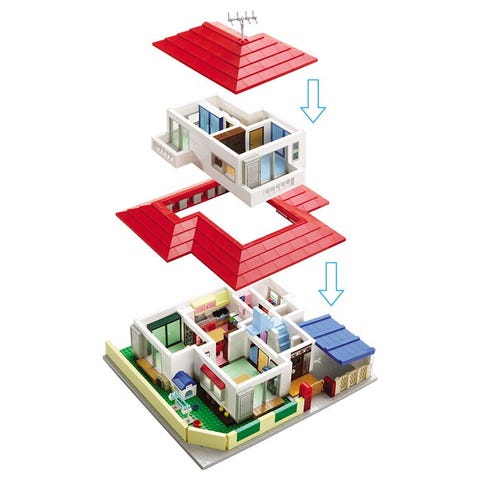 蠟筆小新的家 變身高難度樂高 00件積木 還原卡通場景 5大亮點必須收藏