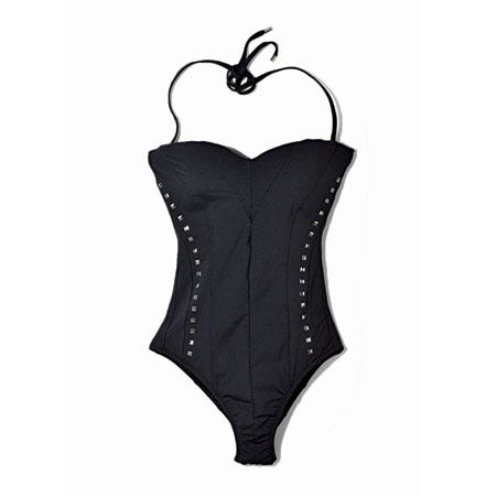 A Sweetheart Neckline And Princess Seams Pump Up The Va-Va-Voom. image