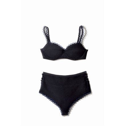 A Retro, High-Rise Bottom Stylishly Streamlines A Not-so-Flat Tummy. image