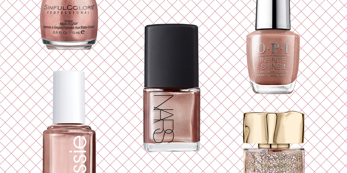 10 Best Rose Gold Nail Polishes Rose Gold Holiday Nail Colors