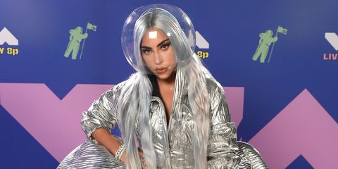 unspecified   august 2020 lady gaga attends the 2020 mtv video music awards, broadcast on sunday, august 30th 2020 photo by kevin wintermtv vmas 2020getty images for mtv