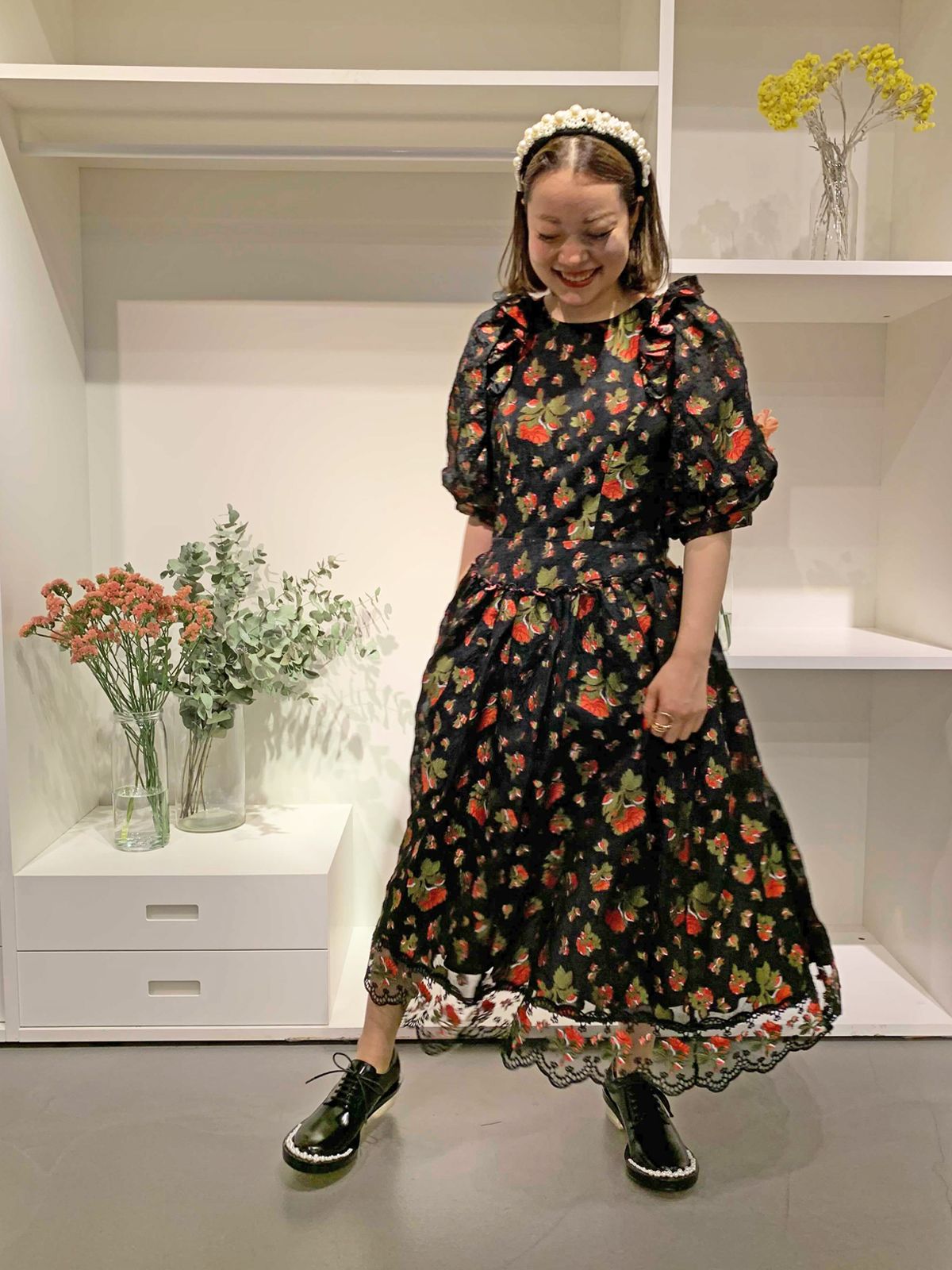 本店は イギリス刺繍ドレス simone rocha hm シモーネロシャ