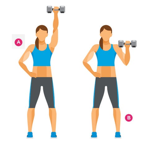 One Arm Standing Shoulder Press