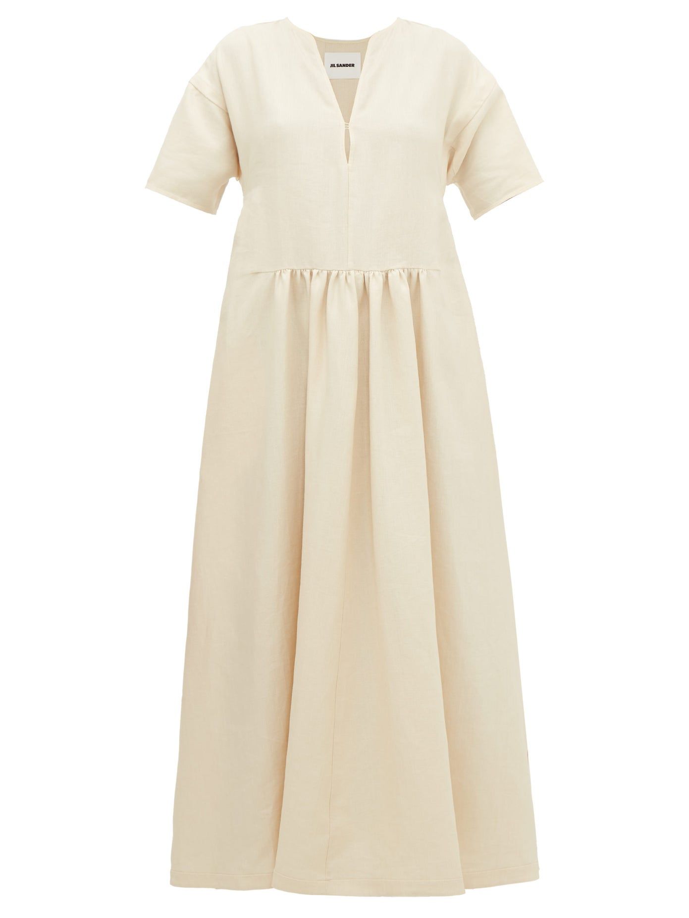 linen gown dress