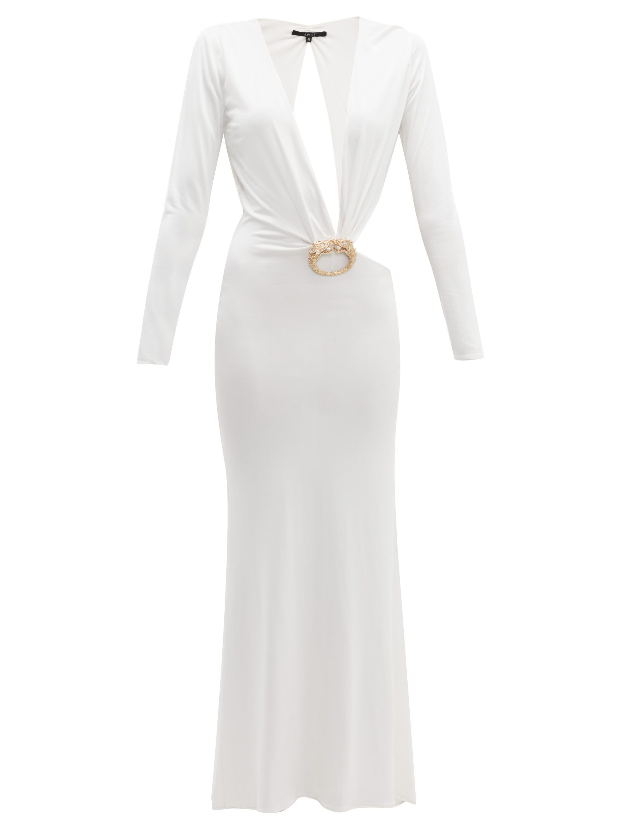 white gucci dress