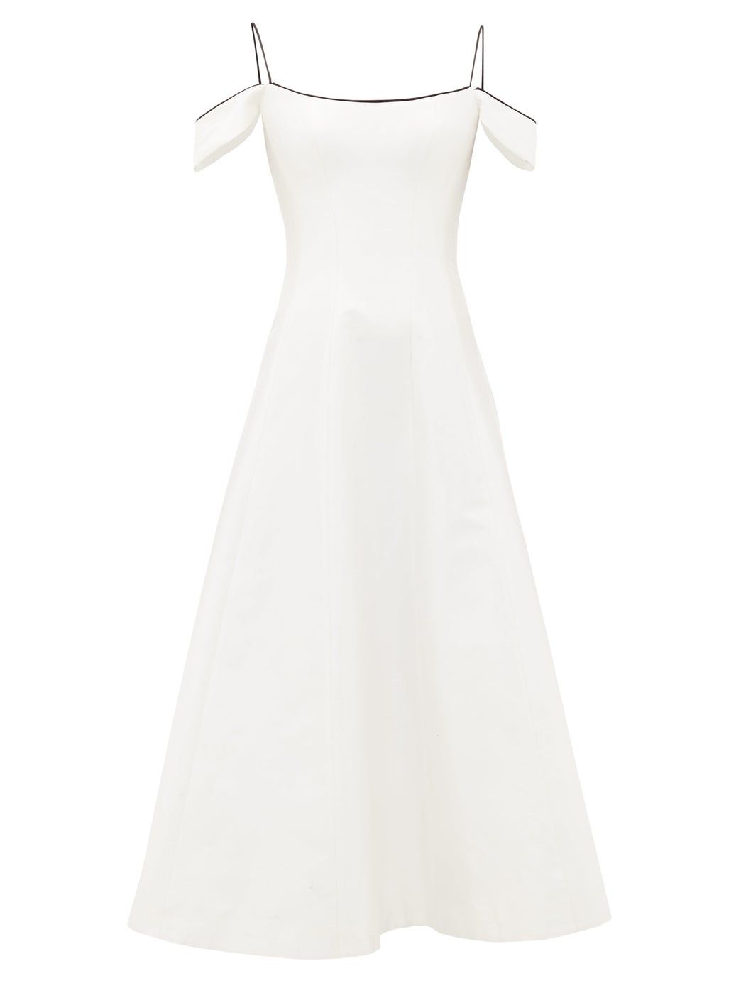 casual long white dress
