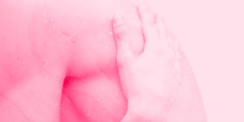 Pink, Skin, Lip, Nose, Close-up, Material property, Mouth, Hand, Flesh, 