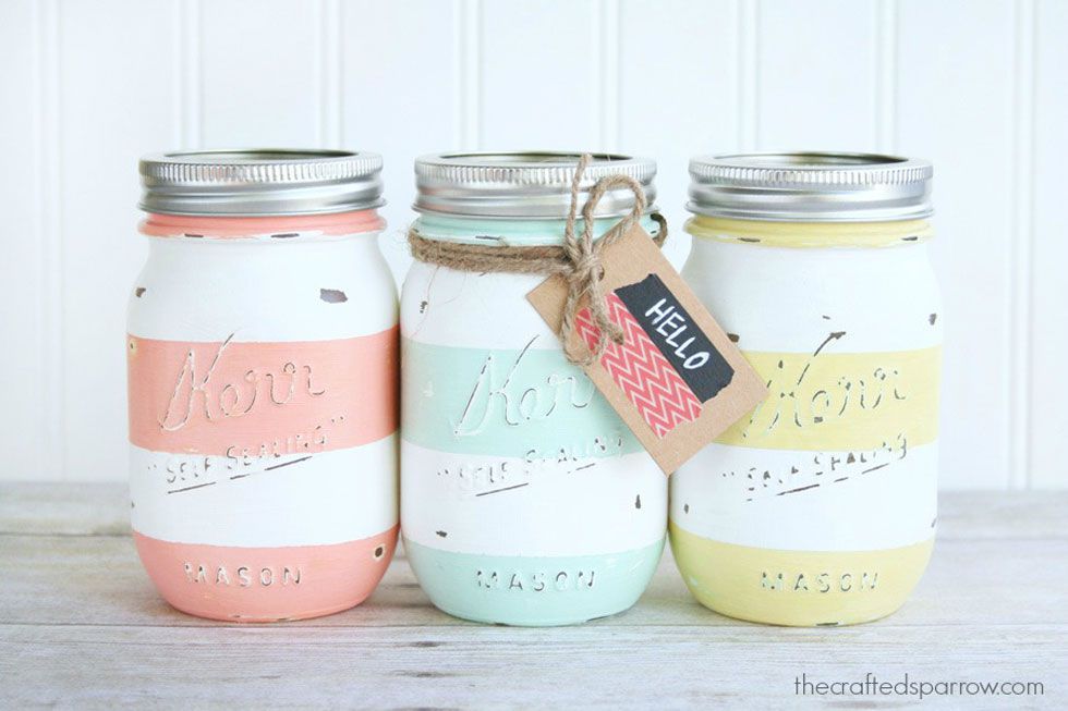 glass jars to decorate