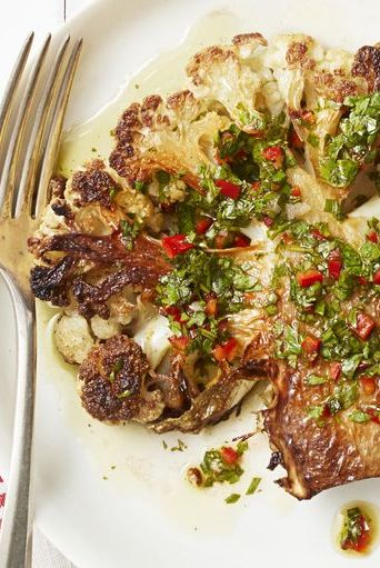 vegan recipes   chimichurri cauliflower steaks