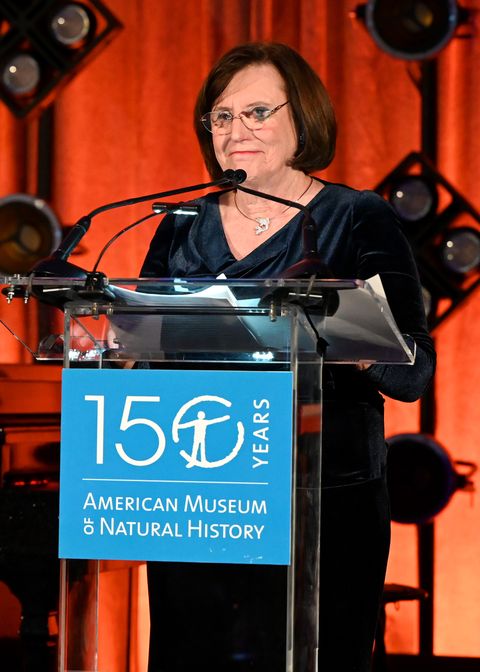 new york, new york   december 01 president of the american museum of natural history ellen v futter speaks onstage during the american museum of natural historys 2022 museum gala on december 01, 2022 in new york city photo by slaven vlasicgetty images  for american museum of natural history